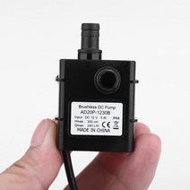 방수 미니 워터 펌프 전원 12V 5W 브러시리스 DC 마이크로 펌프 멤브레인 잠수정 분수 수족관 순환 워터 펌프, 프랑스