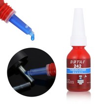 접착제 몰딩 실리콘 1병 10ml 안티 압력 블루 242 접착제 와이어 씰링 부식 방지 스레드 혐기성 스크류 잠, 한개옵션1, 한개옵션0