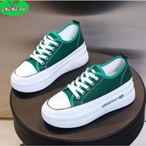 SHENGBO여성 레오파드 라운드 캔버스 고방 스니커즈+NO.004LH908