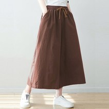 여성 7부 바지 밴딩 배기팬츠