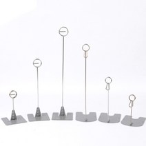 대/중/소 햄버거가게 감성 테이블 번호표 스탠드 스텐 창업, 제품선택, 원형 - 대