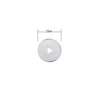 원단재단기 28mm45mm 바느질 패치 워크 로터리 커터 패브릭 가죽 원형 컷 블레이드 퀼트 봉제 공예 교체 블레이드 179, 1pcs 28mm 블레이드
