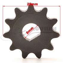 자전거 스프로킷 오토바이 스프라켓 25ht8f 11t 10mm8mm 2 스트로크 49cc 엔진 미니 포켓 바이크 프론트, 25h-d-11t-8mm
