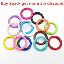 O 링 랍스터 걸쇠 키 체인 10 개 20/25/33mm 스프링 DIY 열쇠 고리 버클 보석 제작 결과 도매