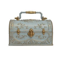 오르골보석함 앤틱 뮤직박스 귀걸이함 주얼리 선물, 블루