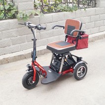 접이식 노인 전동차 삼륜 장애인 소형 전동 삼륜차 메이커 직판 여행, 04앞바퀴 자차[배터리 및 충전기 없음]_48V