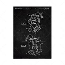 다이빙 특허 인쇄 스쿠버 실린더 특허 재킷 인쇄 다이브 컴퓨터 청사진 다이빙 시계 선물, 21x30cm 프레임 없음, 1, 1