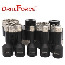 코아드릴 함마 엔진 건식 피셔Drillforce-M14 스레드 드릴링 코어 비트 구멍 톱 도자기 타일 대리석 석재, 10 25mm