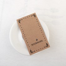 [9134-01]책갈피포장지 종이 소 6x11cm 크라프트 1개