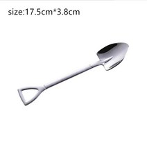 스푼 삽 크리 에이 티브 작은 스푼 스테인레스 스틸 가정용 수박 삽 스푼 디저트 스푼 주방 액세서리, 하나, large spoon