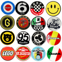 vespa 차량용 베스파 자동차 앰블럼 바이크 튜닝 스쿠터 마그네틱 gts300 자석스티커 마그넷 프리마베라 스프린트 캐릭터 국내배송 해병대 로고 꾸미기 드레스업 오토바이 25종, B-003