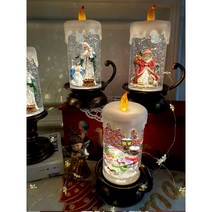 까사밍글 NEW 엔틱 손잡이촛대 크리스마스 워터볼 3종 스노우볼, 8850산타