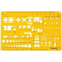 산키스 가구형판 NO.502 템플레이트 템플릿 템플렛, 1개