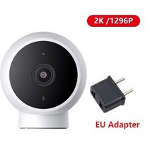 Xiaomi Mijia 스마트 IP 카메라 125 각도 1296P HD 와이파이 감시 웹캠 나이트 비전 AI 탐지 미 홈 베이비, 02 With A EU Plug