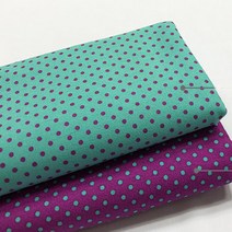 원단킹 [면20수]3mm 칼라미니도트 2종_2202 (5514053), 스카이블루바탕_퍼플도트