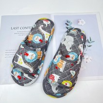 실내 홈 천 실리퍼 부드러운 미끄럼방지 실내화, 250~270mm  (5켤레), 마노 회색 (5켤레)
