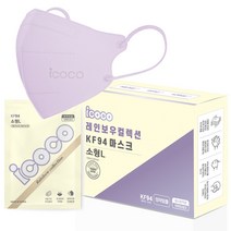 아이코코 KF94 마스크 50매 특대형, 특대형 블랙_50매