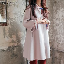 바자르 BAZAAR 2016 F/W 겨을 신상품 63102 벨티드 노카라 울 알파카 코트