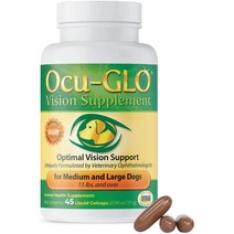 오큐글로 강아지 눈영양제 45캡슐 소형견 중대형견 2종 택1 / Ocu-GLO Vision Supplement Dogs 45 Capsule, 중대형견 용 45캡슐