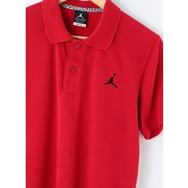 (S)조던 반팔 카라 티셔츠 오염 면 올드스쿨 레드92