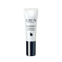 IDUN Minerals 리퀴드 퍼펙트 언더아이 컨실러 - 높은 커버리지 크리미한 포뮬라 - 무중력 균일하고 부드럽게 사용 - 100% 비건 첨가제 없음 민감한 눈에 안전함, Light