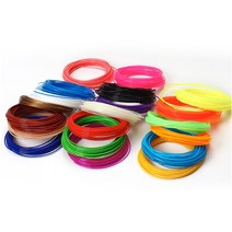 3D 인쇄 펜에 사용 5m 17 색 1.75MM ABS 필라멘트 스레드 플라스틱 3d 프린터 재료 6, 금