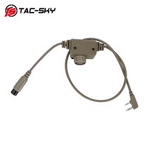 위키토키 무전기TS TAC SKY PTT U94 전술 어댑터 헤드셋 워키 토키 Ptt Comtac I II / Sordin, 01 DE RAC PTT