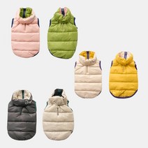 코코스튜디오 강아지옷 리버서블 경량패딩 조끼, RaRa 경량양면 패딩조끼/그린