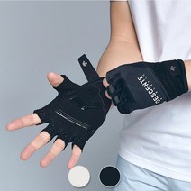 데상트공식 트레이닝 반장갑 (SO123TGL11), BLK0_BLK, M