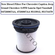 폭스바겐 연료주입구필터 연료필터 연료휠타 호환 Chevrolet Captiva Jeep Grand 3.0TD Lancia Opel Vauxha, 02 1 Piece
