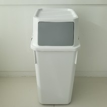 8종 분리수거배출 쓰레기통, 화이트, 60리터, 1개