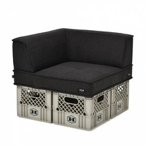 하이브로우 밀크 소파 코너 3 COLOR, 밀크 소파 코너 (브라운), (+) 4EA BLACK MILK BOX