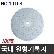 산업용 가스압력원형기록지 NO.10168 (200￠) 100매