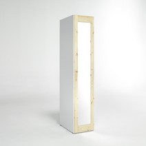 옵티마 롤스크린 드레스룸 400 원목 거울장 시스템옷장, 화이트_HNAO19W0C