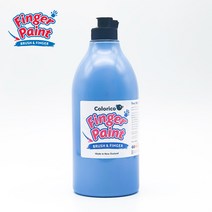 칼라리코 핑거페인트 1000ml 낱색 (18가지 색상 선택), 하늘색