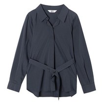 [베스띠벨리] # 2021 가을 오픈 카라 허리벨트 블라우스2423