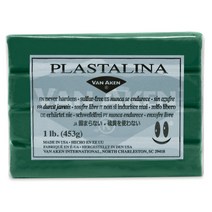 전문가용 유점토 Plastalina 453g Van Aken, 녹색(Green)