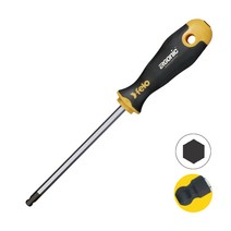 (펠로) 독일산 어고닉 스크류 육각 볼 드라이버 400 시리즈 hexagon screwdriver with 3C-handle and ballend-blade, 427 202 40(2.0mm), 1개