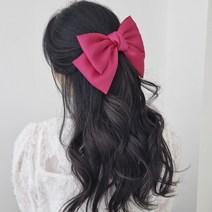 형태가 잡힌 예쁜 새틴 나비 왕리본핀 23칼라