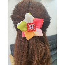 신비리본 - 무궁화 한복 집게핀 [대량주문 할인}