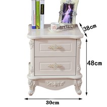 프로방스 침대협탁 화이트 빈티지 엔틱한 사이드테이블, AX_AA