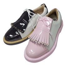 여성 태슬 골프화 수제 클래식 스파이크리스 골프화 럭스