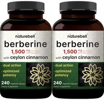 네이처벨 Berberine Plus 베르베린 1200mg 2팩 각120정, 120정, 2개