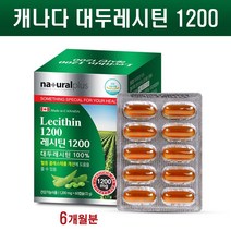 캐나다 레시틴 Non GMO 대두레시틴 100% 식물성 인지질 포스파티딜콜린 콩레시틴 레시친 레스틴 분말 가루 캡슐 LECITHIN 1200mg 건강기능식품 추천, 60캡슐, 3개