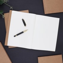하늬통상 크라프트지 캘리그라피 무지노트 드로잉북, 1권, B5화이트62매