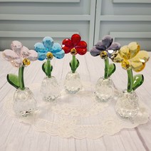 행운 소품 다섯송이꽃 크리스탈 5종세트