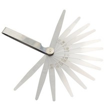 갭자 정밀 게이지 밸브 측정 눈금자 두께 틈새 0.02 1mm 17 블레이드 두께 갭, A3-100mmX14