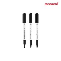 모나미 패브릭마카 470 블랙, 3개, 검정