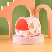 애완 동물 햄스터 둥지 봉제 따뜻하고 편안한 겨울 앵무새 해먹 동굴 케이지 오두막 텐트 조류 용품 여러, 01 01_01 S 8X8cm