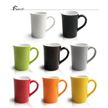 킴스아트 컬러 머그컵 대 머그잔 라떼잔 8color, 옐로우